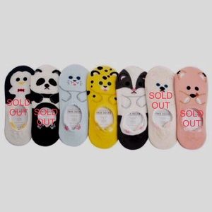 Women's No-Show Animal Socks - Choice of Animal